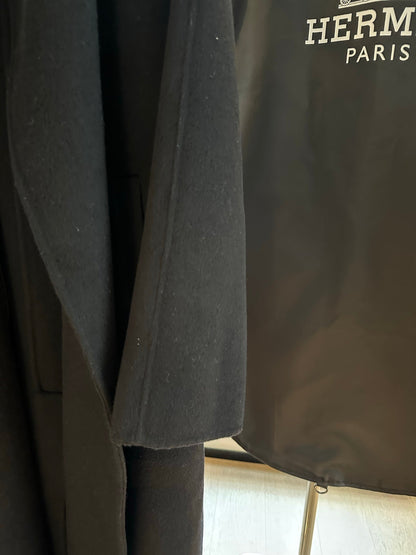 HERMES 25S PREMIUM LONG COAT WITH STAND COLLAR 315