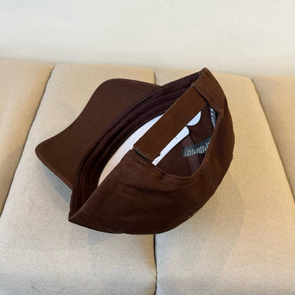 BASEBALL HAT IN DARK CHOCOLATE COTTON 672895