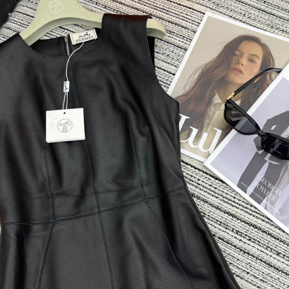 HERMES 25S ROUND-NECK VEST DRESS 347