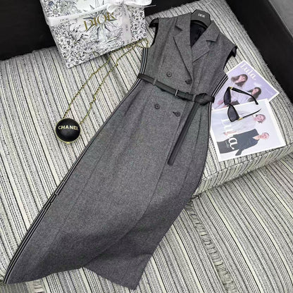 DIOR 25S LONG DOUBLE-BREASTED BLAZER DRESS 800