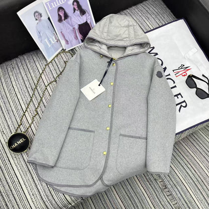 MONCLER 25S REVERSIBLE KNIT JACKET WITH A ROUND NECK 191