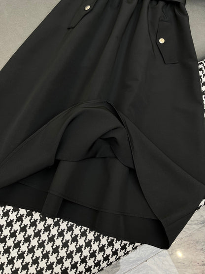 SHIRT DRESS WITH ZIP-UP COLLAR AND BELT