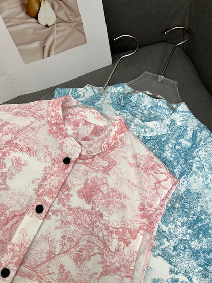 DIOR TIMELESS HIGH-NECK MIDI SILK FABRIC