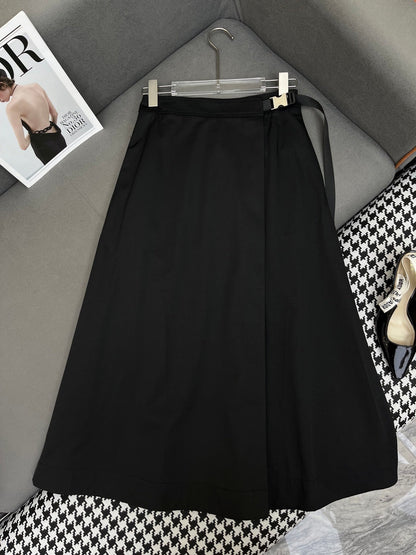 DIO SIDE ZIP SKIRT25S IN COTTON 266675