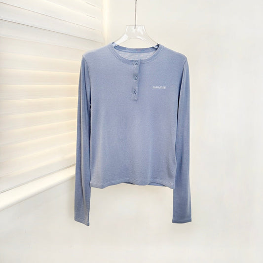MIUMIU 26S HENLEY SWEATER 932