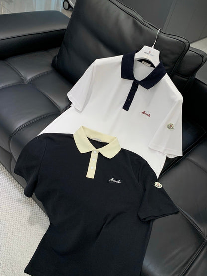 MONCLER 26S SHORT-SLEEVE POLO T-SHIRT 507