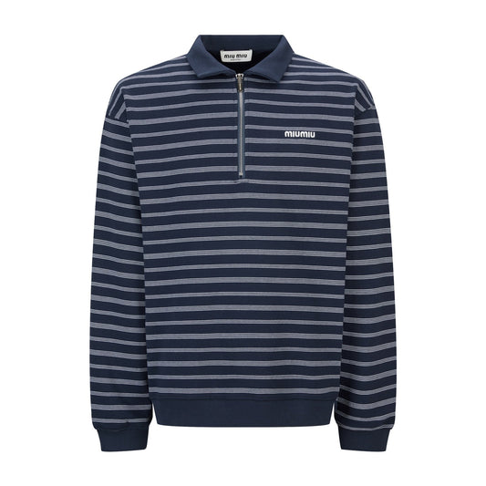 MIUMIU LONG-SLEEVE KNIT POLO STYLE 340