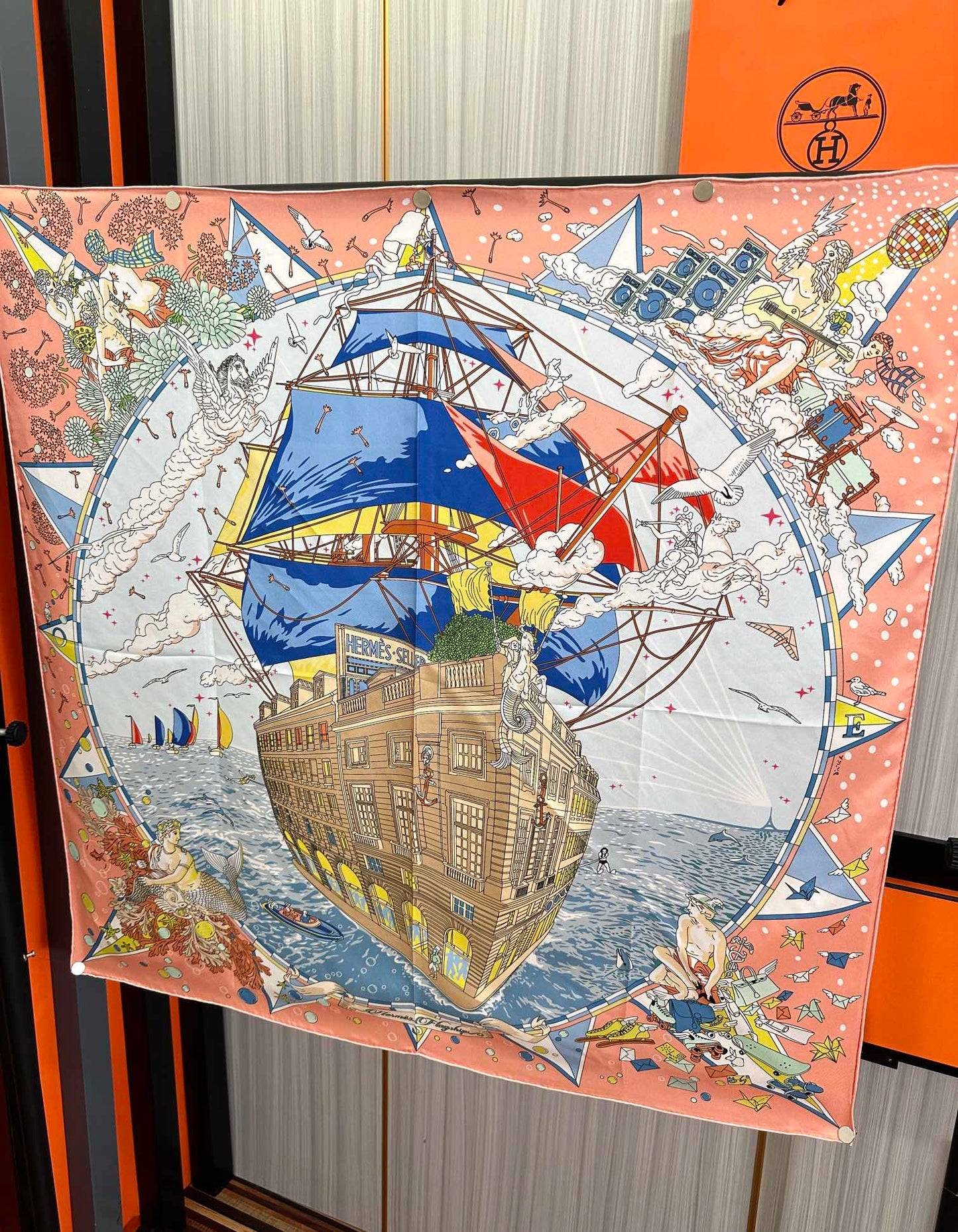 HERMES 25S SCARF 90 IN SILK 730532