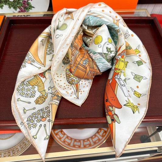 HERMES 25S SCARF 90 IN SILK 730533