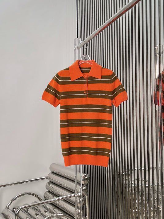 MIUMIU KNIT POLO SHIRT STYLE 779