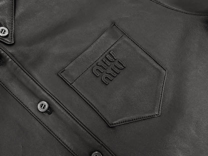 MIUMIU LEATHER JACKET STYLE 514