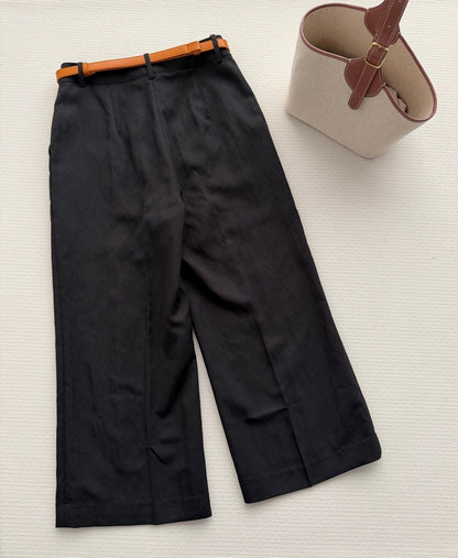 HERMES 26S WIDE LEG CROPPED PANTS 557
