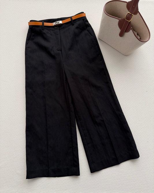 HERMES 26S WIDE LEG CROPPED PANTS 557