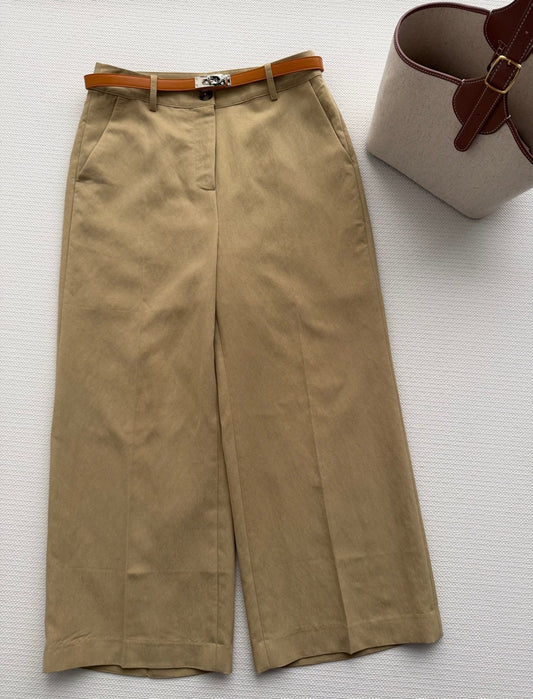 HERMES 26S WIDE LEG CROPPED PANTS 556