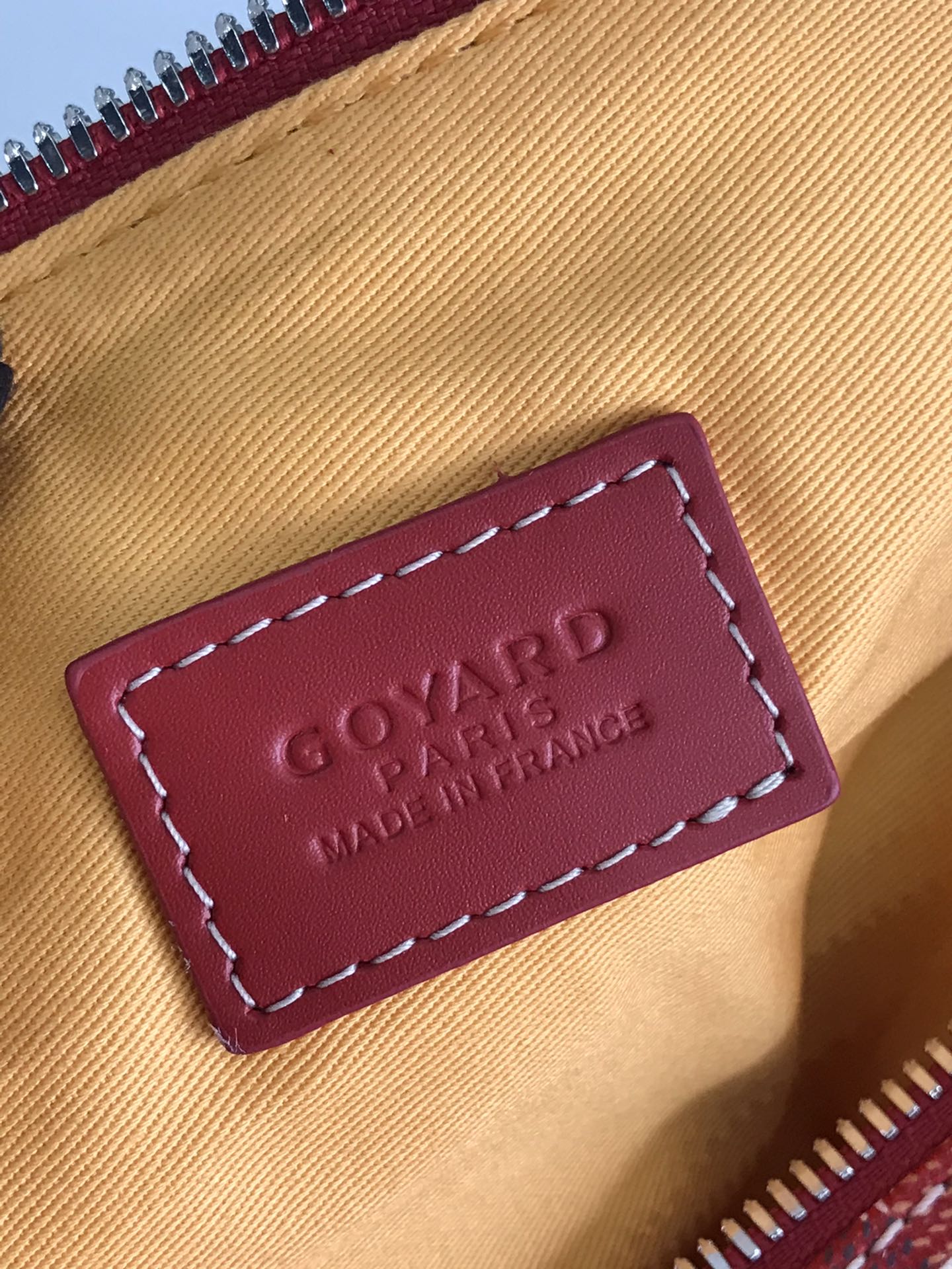 GOYA 26S BOEING 25MM IN DARK RED GOYARDINE CANVAS AND CALFSKIN