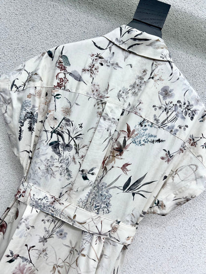 DIOR FLORAL LONG DRESS 275014