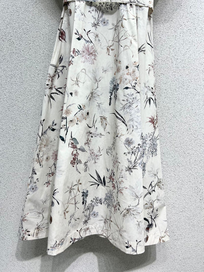 DIOR FLORAL LONG DRESS 275014