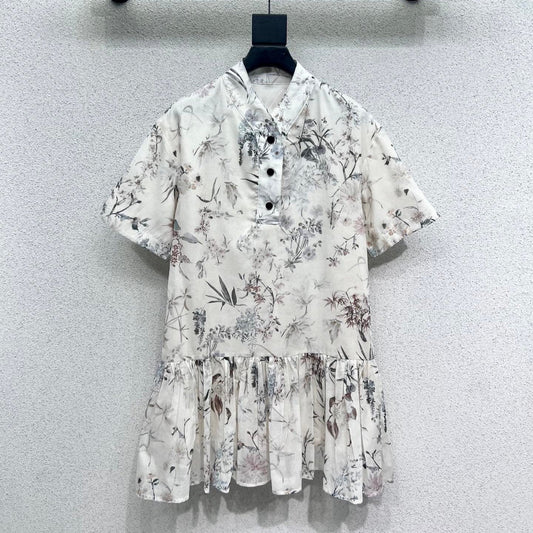 DIOR SHORT-SLEEVE RETRO DRESS 275031