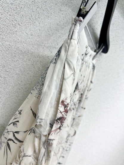 DIOR CLASSIC FLORAL LONG SKIRT 275021