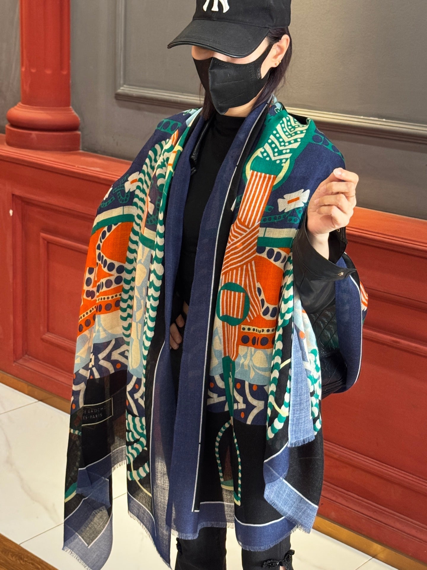 HERMES 25S SCARF 200 IN CASHMERE SILK 730597