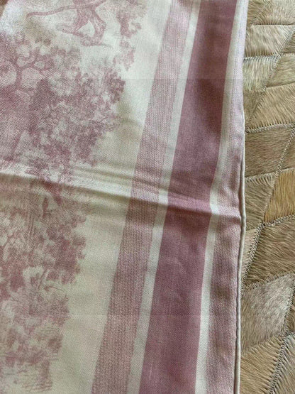 DIOR SCARF 110 CM IN COTTON-SILK FABRIC 730607