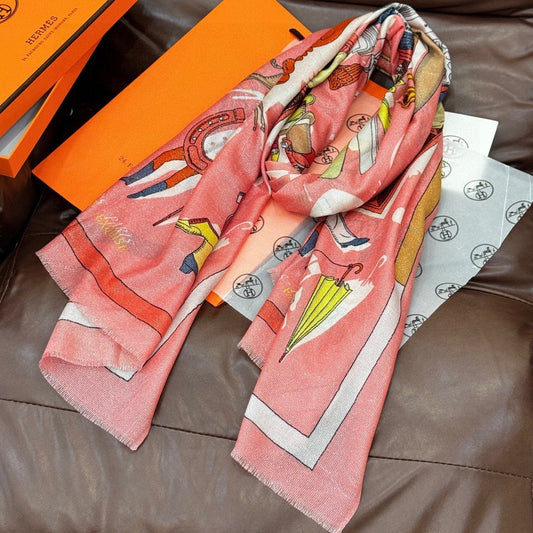 HERMES 25S SCARF 200 IN SILK 856442