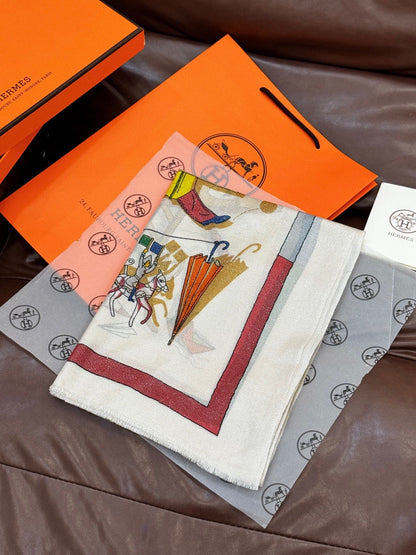 HERMES 25S SCARF 200 IN SILK 856443
