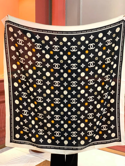 CHANEL 25S SCARF 140 IN CASHMERE 931509
