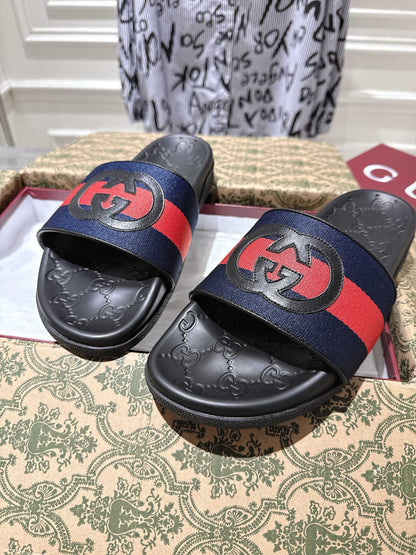SANDALS 25S IN BLACK LAMBSKIN EMBOSSED LOGO STYLE 1