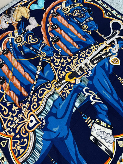 HERMES 25S SCARF 135 IN SILK 856320