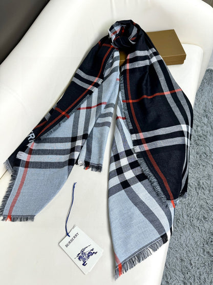 BBR SCARF 220 CM IN SILK CASHMERE 481241