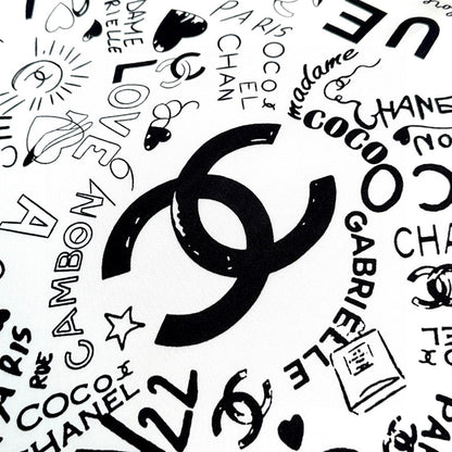 CHANEL 25S SCARF 90 IN SILK 730660
