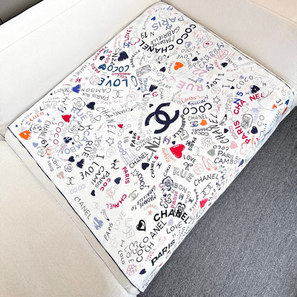 CHANEL 25S SCARF 90 IN SILK 730662