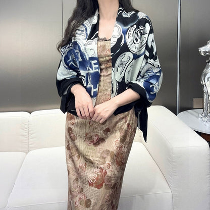 CHANEL 25S SCARF 140 IN CASHMERE 991917