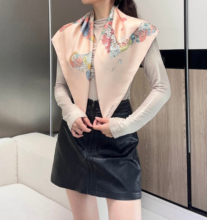 HERMES 25S SCARF 90 IN SILK 729029