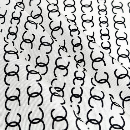 CHANEL 25S SCARF 90 IN SILK 732138