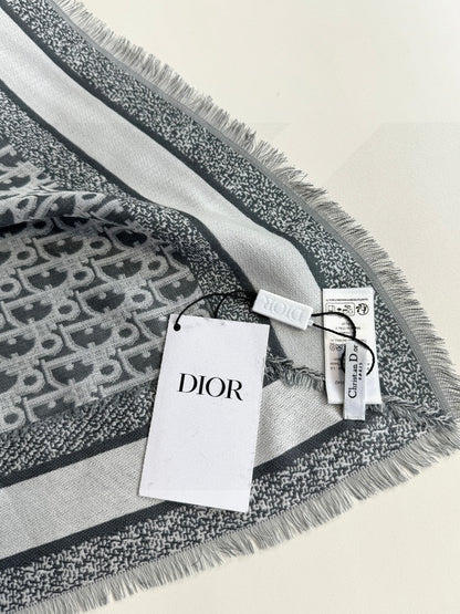 DIOR SCARF 140 CM IN SILK-WOOL BLEND 702041