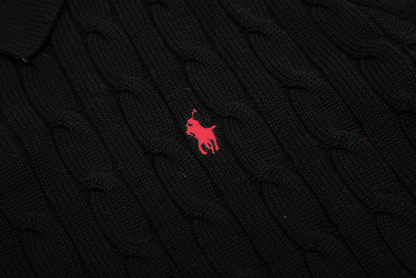 RALPH LAUREN SHORT-SLEEVE POLO KNIT SWEATER STYLE 434