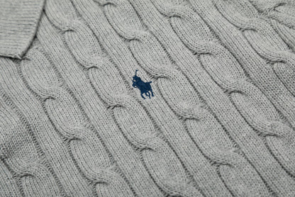 RALPH LAUREN SHORT-SLEEVE POLO KNIT SWEATER STYLE 435
