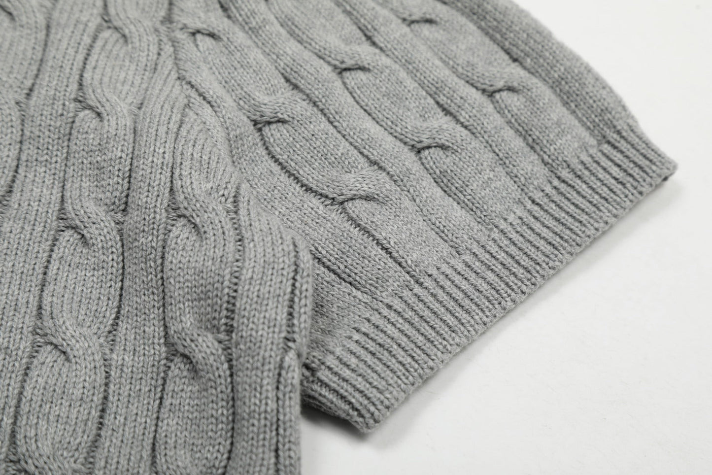 RALPH LAUREN SHORT-SLEEVE POLO KNIT SWEATER STYLE 435