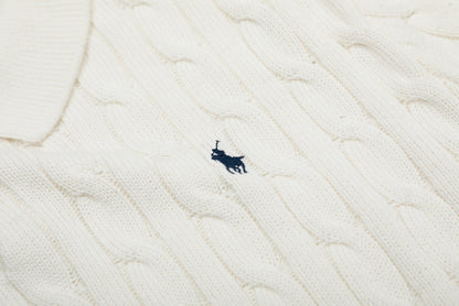 RALPH LAUREN SHORT-SLEEVE POLO KNIT SWEATER STYLE 436