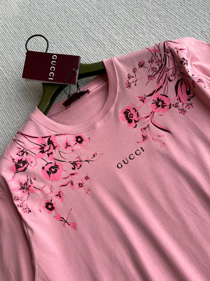 GUCCI SHORT SLEEVE LOGO PRINTED T-SHIRT 275723