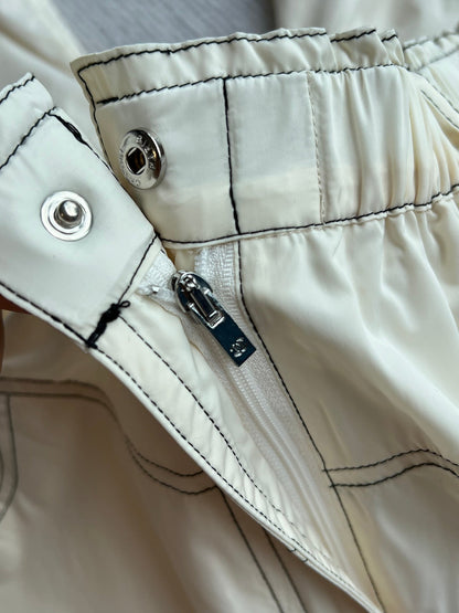 CHANEL BEIGE CASUAL PANTS 269664