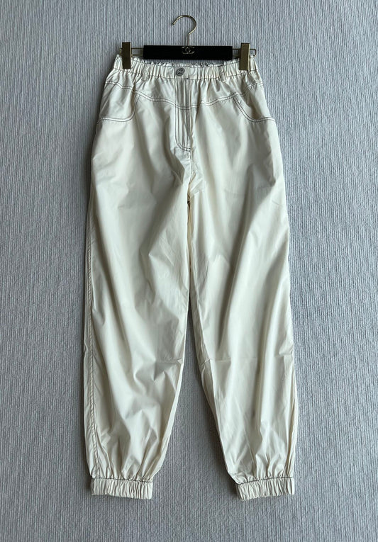 CHANEL BEIGE CASUAL PANTS 269664