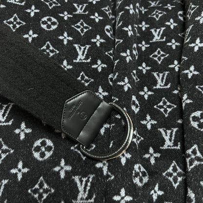 DIOR HOODED COAT IN BLACK WOOL