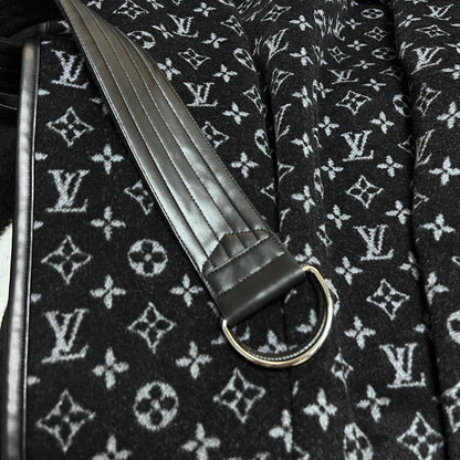 DIOR HOODED COAT IN BLACK WOOL