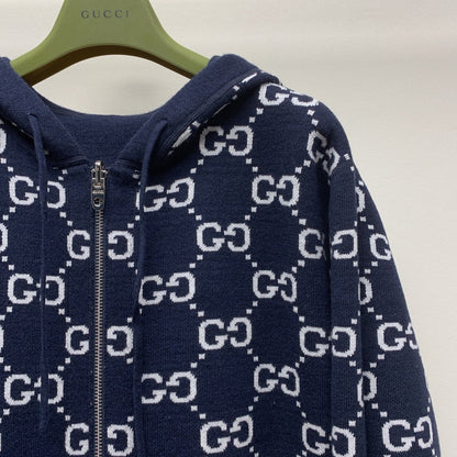 GUCCI ZIP-UP KNIT JACKET 232193