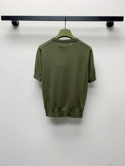 GUCCI SHORT-SLEEVE KNIT TOP 271725