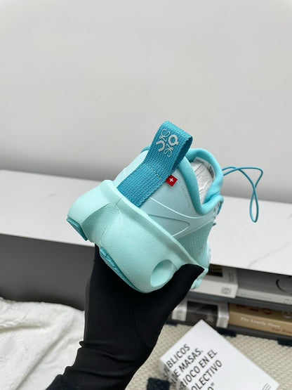 LOEWE 26S CLOUDSOLO SNEAKERS IN AQUA BLUE RECYCLED POLYESTER