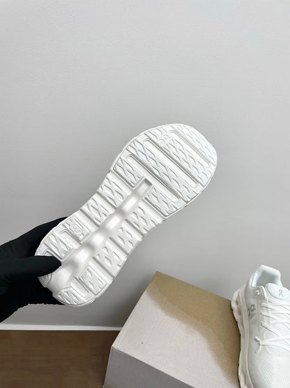 LOEWE 26S CLOUDTILT SNEAKER IN WHITE RECYCLED POLYESTER